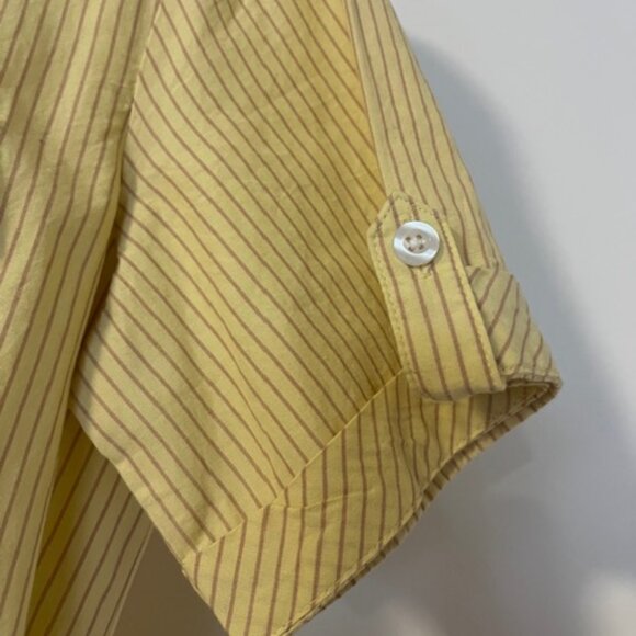 Yellow Striped Shirt Dress - Picture 5 of 6